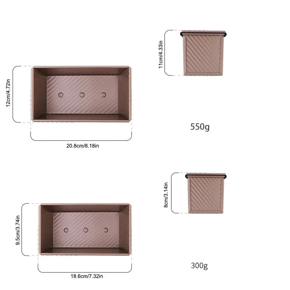 Non-Stick Loaf Pan with Lid – Aluminized Steel Bread Tin