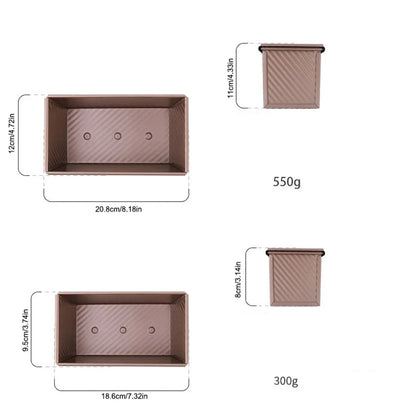 Non-Stick Loaf Pan with Lid – Aluminized Steel Bread Tin