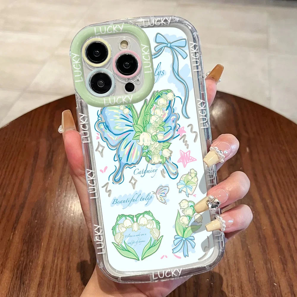 Cute Cat Phone Case for iPhone 17 Pro Max 16 15 14 13 12 11 8 7 Plus SE Air