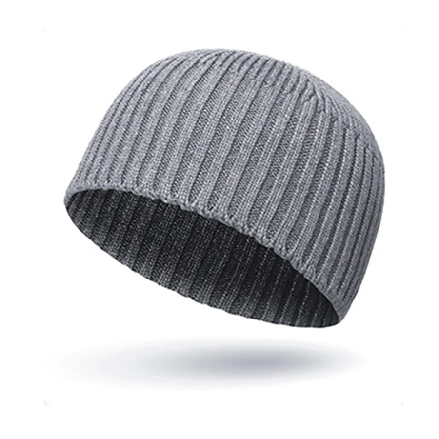 Ribbed Knit Beanie Hip-Hop Streetwear Warm Winter Hat