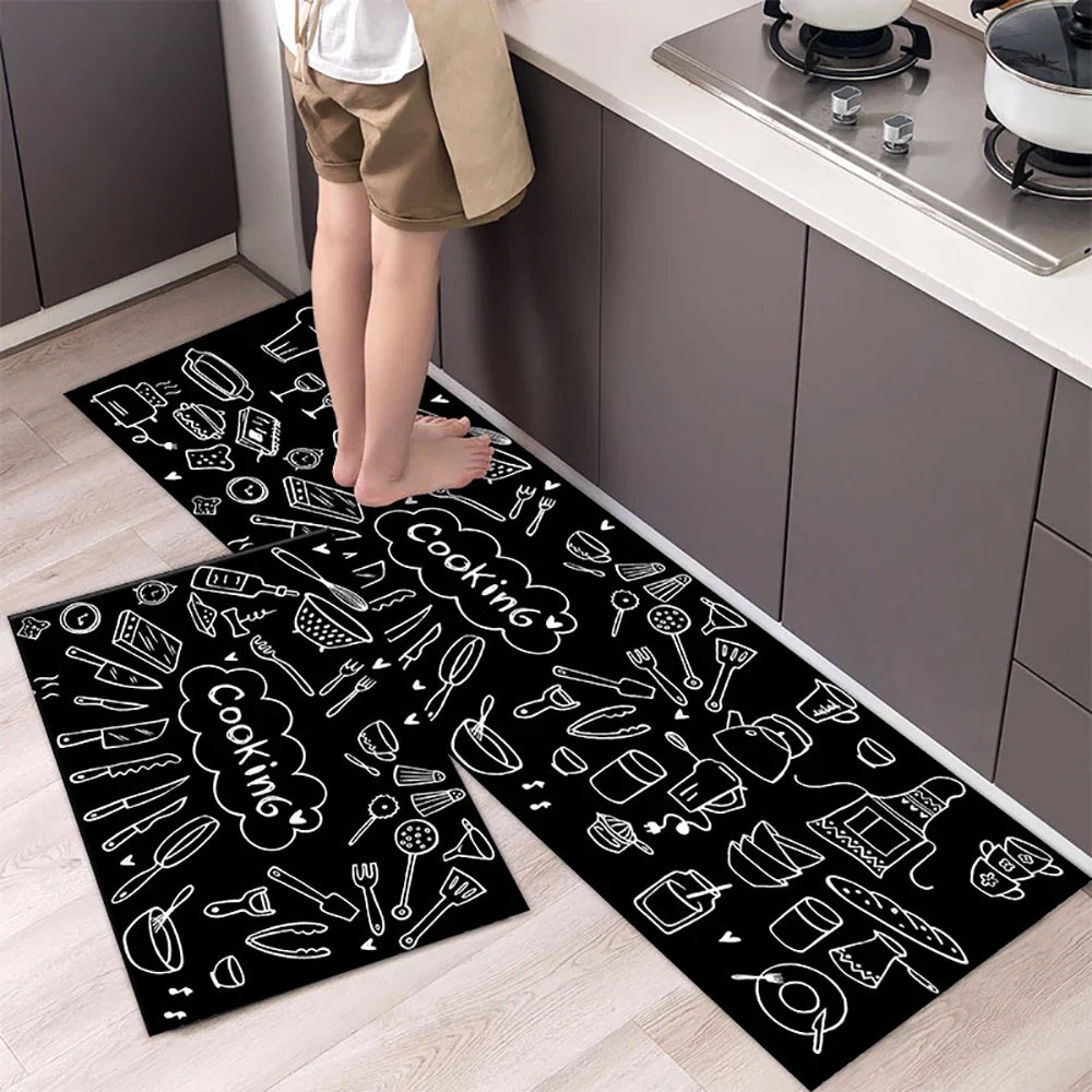 Non-Slip Kitchen Floor Mat – Soft Washable Rug for Kitchen, Bedroom & Hallway