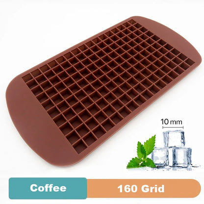 Silicone Ice Cube Tray – Flexible BPA-Free Mold, Multiple Grid Sizes