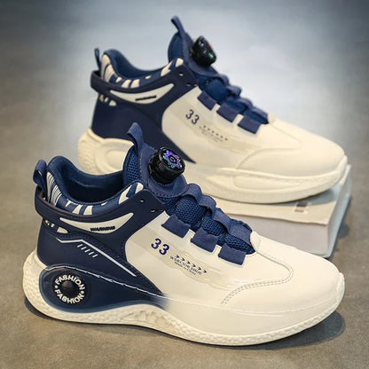 Men's Rotating Buckle Sneakers – Non-Slip Outdoor Shoes