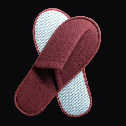 Disposable Slippers 5 & 10 Pairs – Soft Plush Hotel Slides