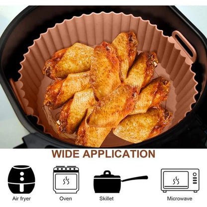 Silicone Air Fryer Liner – Reusable Non-Stick Basket Insert