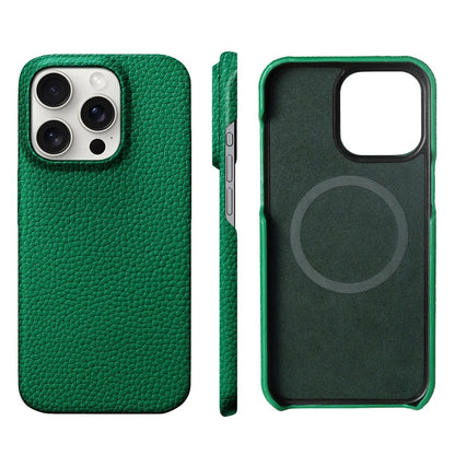 Genuine Leather MagSafe Case for iPhone 15 & 16 Series