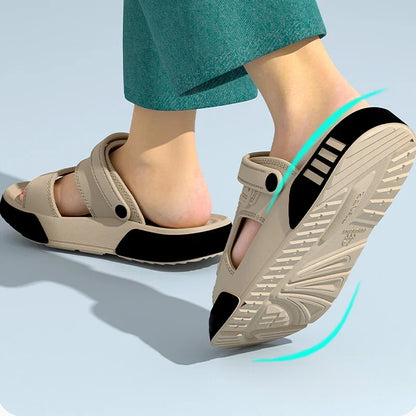 Men's Platform Slide Sandals – EVA Soft Sole, Indoor & Outdoor