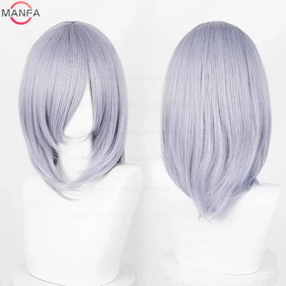 Anime Cosplay Wig - 40cm Medium Straight Wig with Bangs