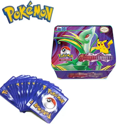 Pokemon TCG Metal Tin Box with 42 Cards – Random Design