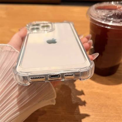 Clear Shockproof iPhone Case – Transparent Bumper Cover for iPhone 7 to 17