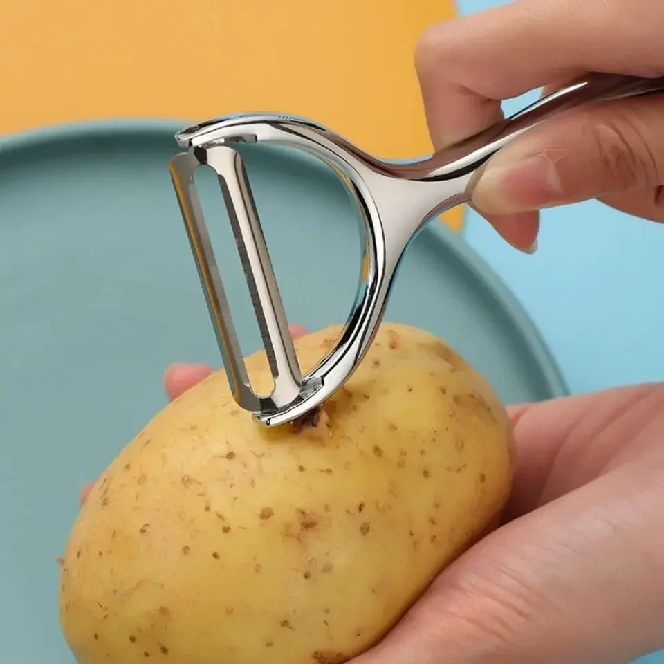 Stainless Steel Vegetable Peeler – Multi-Function Y-Peeler with Non-Slip Handle