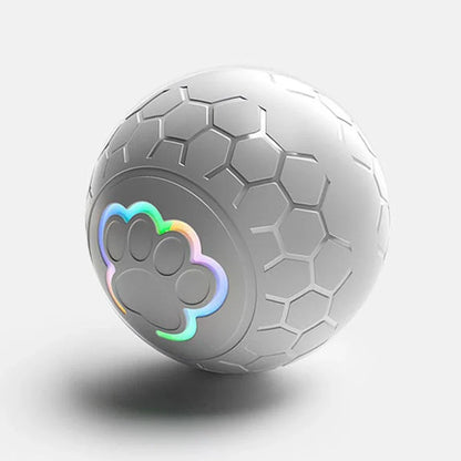 Interactive Smart Pet Toy Ball – Auto Rolling, RGB Lights, USB Rechargeable for Dogs & Cats