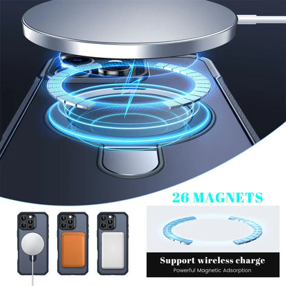 MagSafe iPhone Case with Magnetic Ring Stand & Kickstand