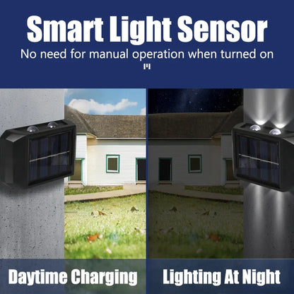 Solar Wall Light Outdoor – Waterproof LED Up & Down Garden Lamp