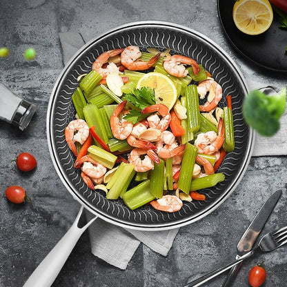 Tri-Ply 316 Stainless Steel Honeycomb Frying Pan – All Stovetop Compatible