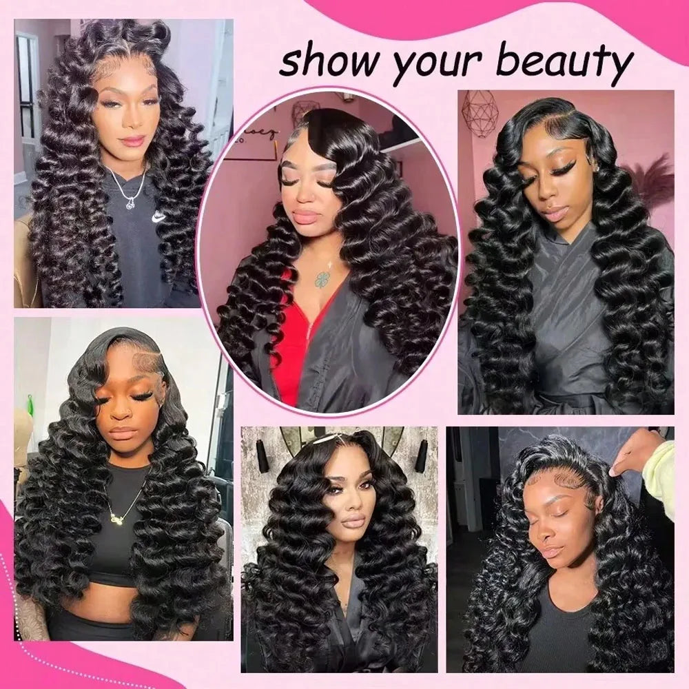 Loose Deep Wave Lace Front Wig – 100% Brazilian Human Hair HD Lace