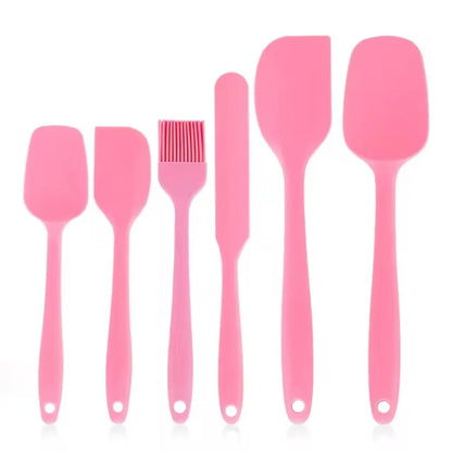 Silicone Spatula Set – 6-Piece Food-Grade Heat-Resistant Kitchen Tools