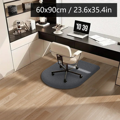 Office Chair Mat Flannel Desk Floor Protector – Thick Arched Carpet