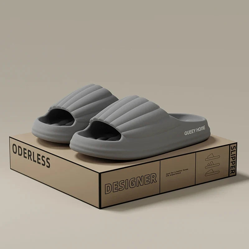 Thick Sole Slide Slippers – Soft Bouncy Comfort Anti-Slip Sandals for Men