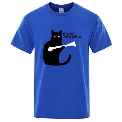 Funny Cat Graphic T Shirt Cotton Blend Casual Tee