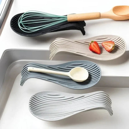 Silicone Spoon Rest & Utensil Holder for Kitchen