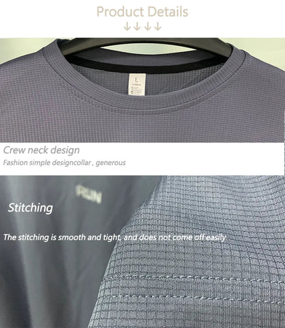 Men's Long Sleeve Quick-Dry Running Shirt for Gym & Sports