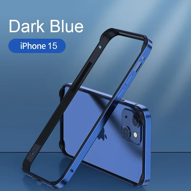 Metal Bumper Case for iPhone 12–18 / 17 / 16 / 15 / 14 – Aluminum & Silicone