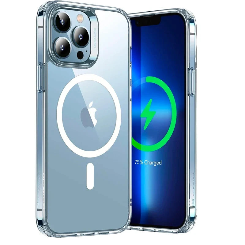 Clear MagSafe iPhone Case – Slim Transparent Cover for iPhone 11–16 Series