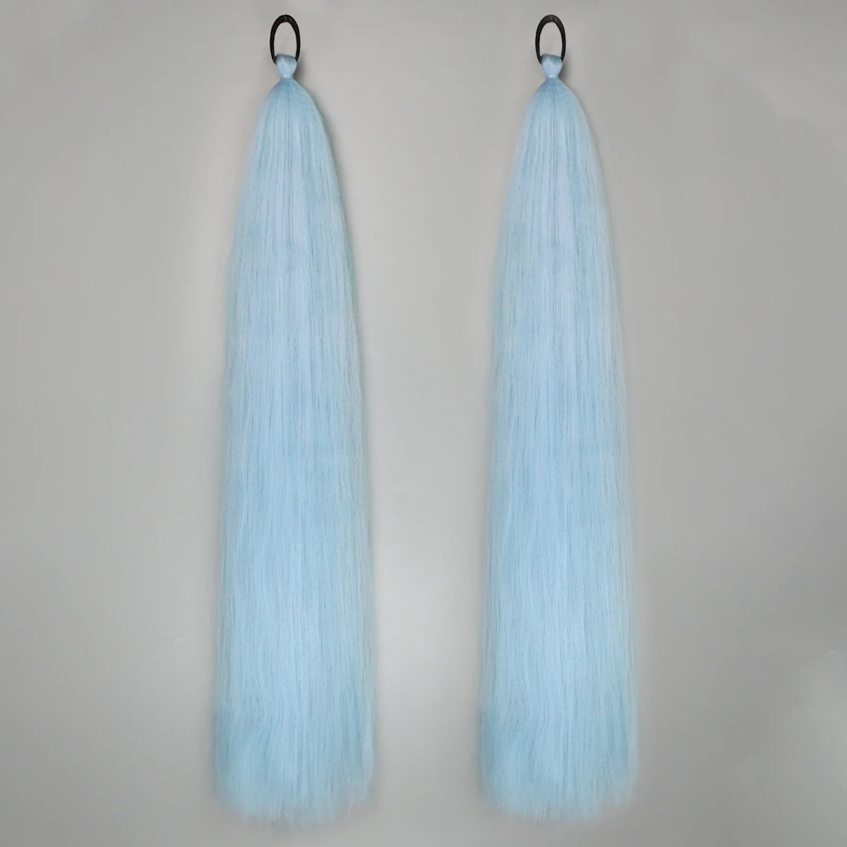 Synthetic Ponytail Extension 2-Piece Set – Long Straight with Rubber Band