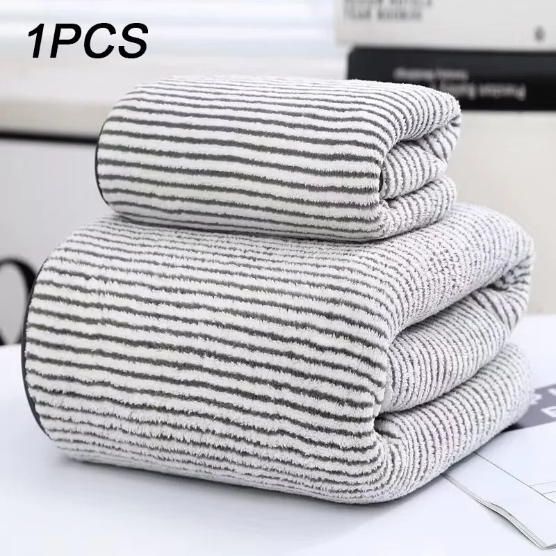 Bamboo Charcoal Coral Velvet Bath Towel – Super Absorbent