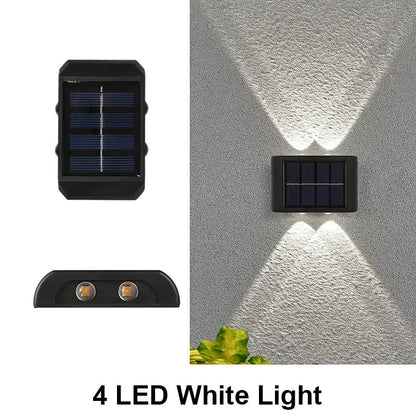Solar Wall Light Outdoor – Waterproof LED Up & Down Garden Lamp