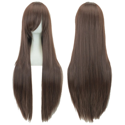 Cosplay Wig Long Straight 80cm Synthetic Hair – 36 Colors