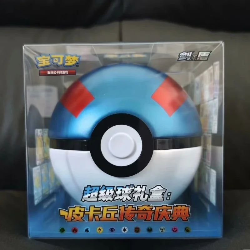 Pokemon Poke Ball Replica – Premium Gift Box with PTCG Chinese Cards