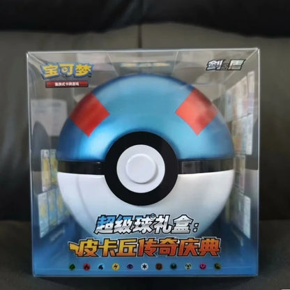 Pokemon Poke Ball Replica – Premium Gift Box with PTCG Chinese Cards