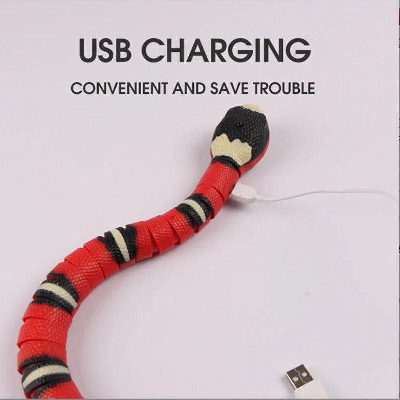 Interactive Snake Cat Toy – Smart Sensing Automatic USB Rechargeable