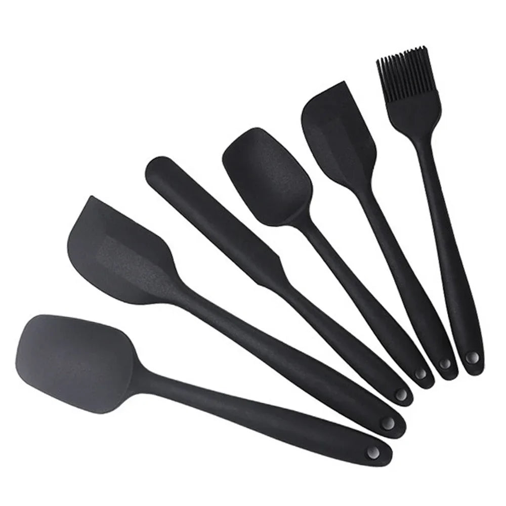 Silicone Spatula Set – 6-Piece Food-Grade Heat-Resistant Kitchen Tools