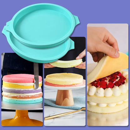 Round Silicone Cake Mold – Layer Cake & Chocolate Mousse Baking Pan