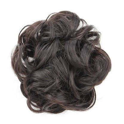Messy Bun Hair Piece – Synthetic Chignon with Elastic Band