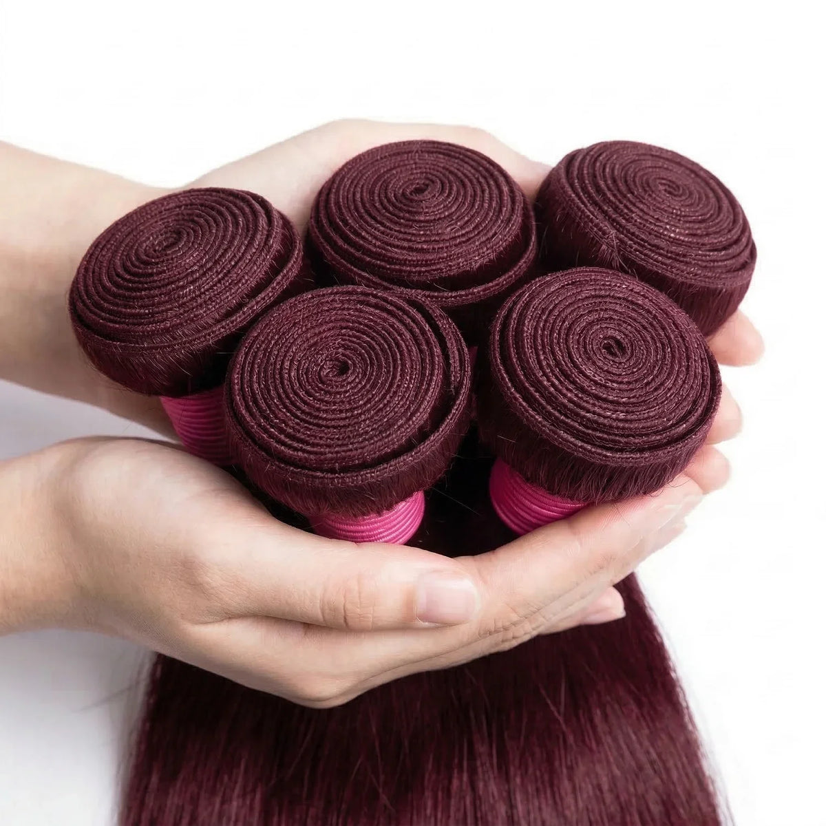 99J Burgundy Body Wave Human Hair Bundles 16A Brazilian Virgin Remy