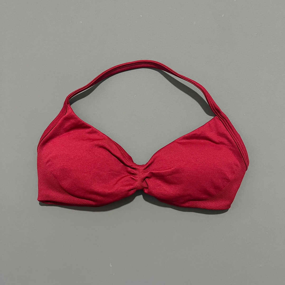 Women's Strappy Sports Bra – Padded Push-Up Gym Top