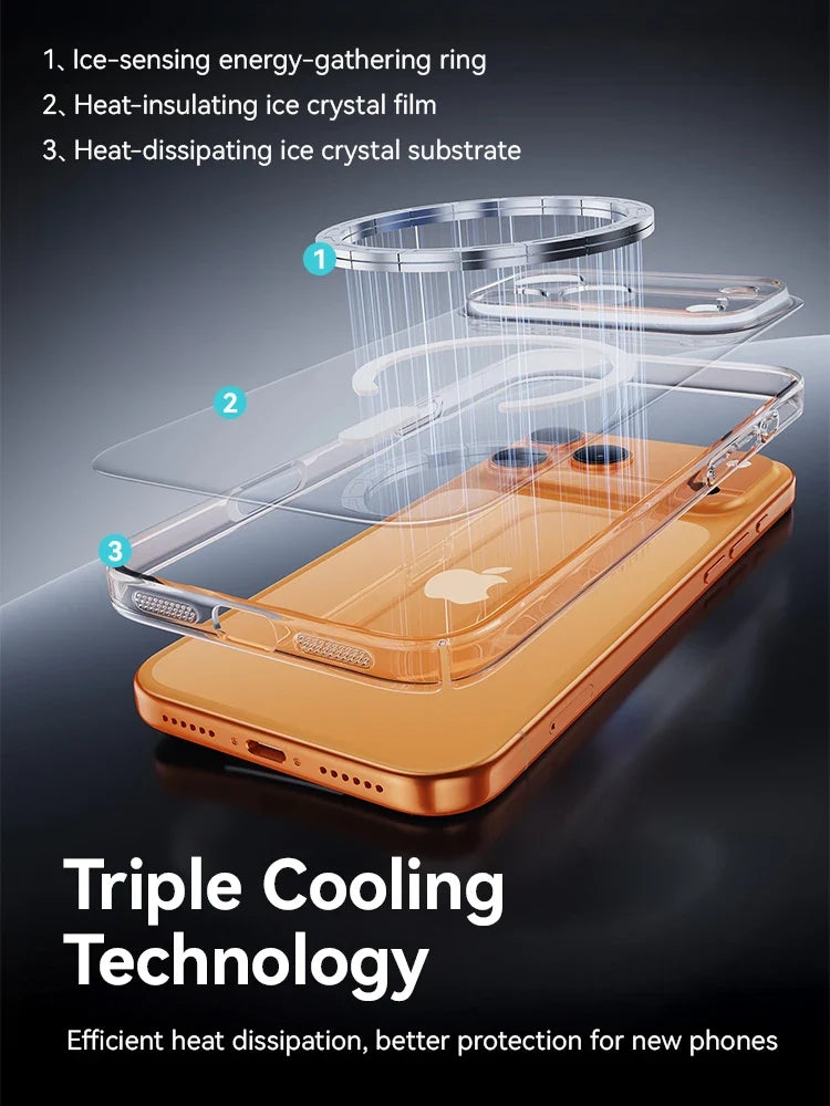 Joyroom Magnetic Clear Case for iPhone 17 16 15 Pro Max Anti-Yellow Ultra-Thin
