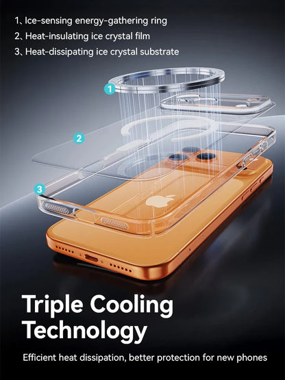 Joyroom Magnetic Clear Case for iPhone 17 16 15 Pro Max Anti-Yellow Ultra-Thin
