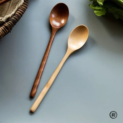 Wooden Spoons Set of 4 – Korean Style Natural Wood