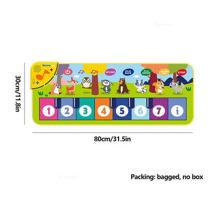 Kids Piano Mat – Musical Floor Keyboard with Animal Design 80cm