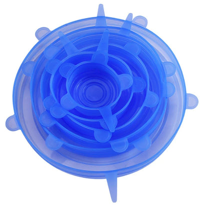 Silicone Stretch Lids Set of 6 – Universal Food Storage Bowl Covers