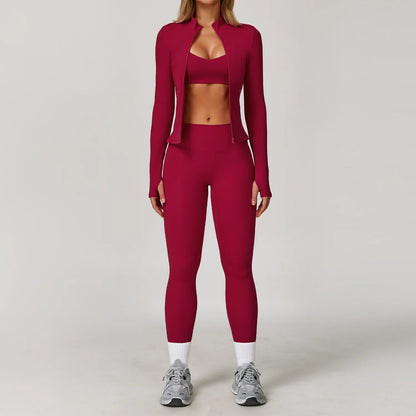 Women's Yoga Set – 2 & 3 Piece Sports Bra & Shorts Activewear