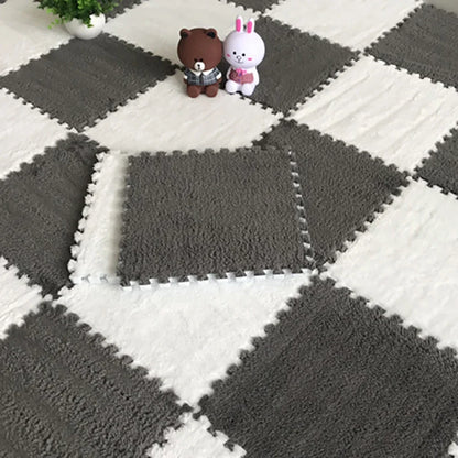 Soft Plush Interlocking Foam Puzzle Mat Tiles for Kids & Home