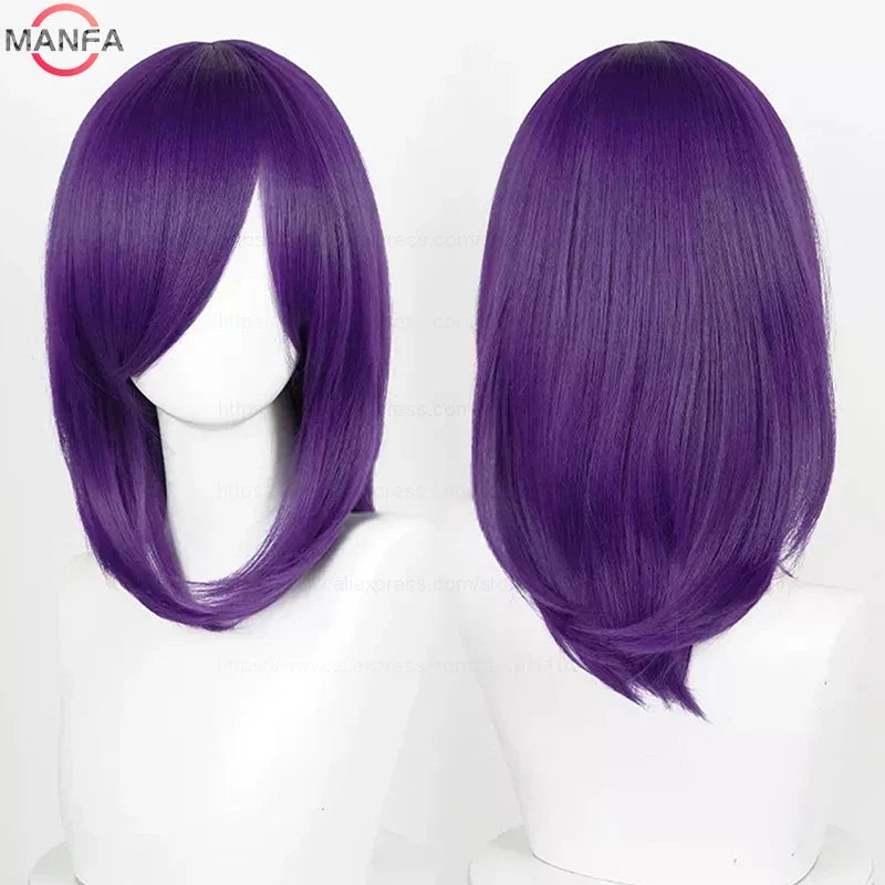 Anime Cosplay Wig - 40cm Medium Straight Wig with Bangs
