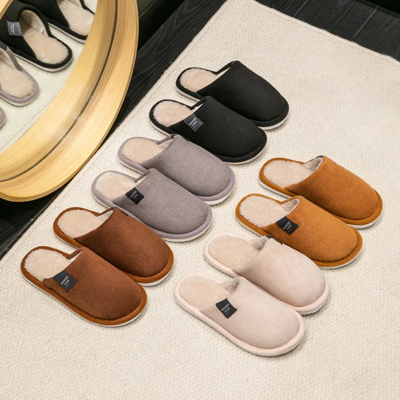 Winter Warm Slippers – Unisex Non-Slip Indoor House Shoes