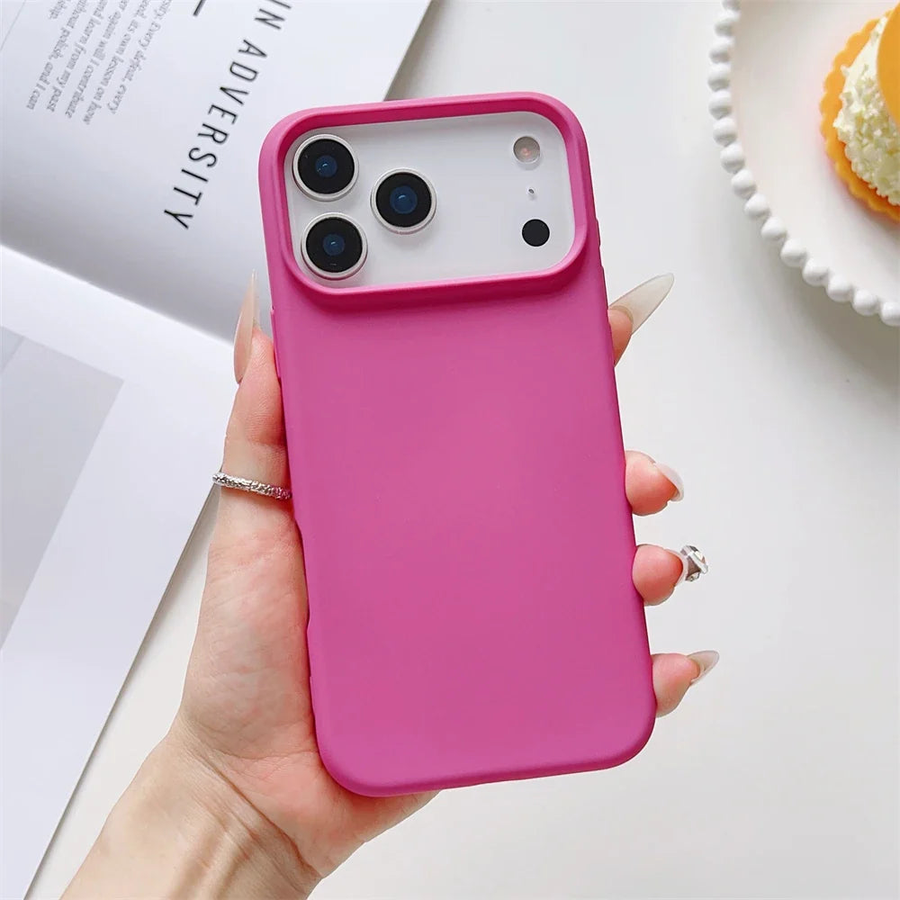 iPhone Case Matte Candy Color Liquid Silicone Shockproof Cover